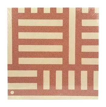 Korková nástěnka "Chevron Yellow", bez rámu, 40x40 cm, VICTORIA