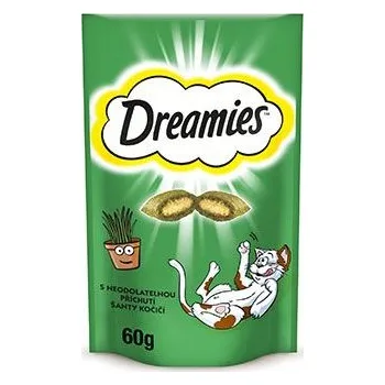 Pamlsek pro kočku Dreamies kočka pochoutka catnip 60g