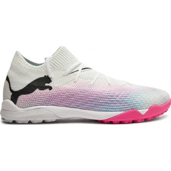 Kopačky PUMA FUTURE 7 PRO CAGE TURFY PÁNSKÉ - Bílá, Růžová - velikost 7,5 uk