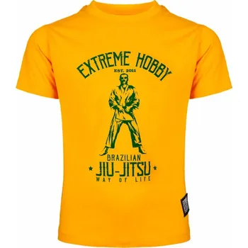 Dívčí oblečení Extreme Hobby Dětské Triko BJJ - žluté - EH_TEE_BJJ_YELL Velikosti: 104
