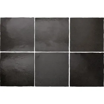 Obklad EQUIPE MAGMA EQ E24972 13,2 cm x 13,2 cm x 0,9 cm černá 1 m2