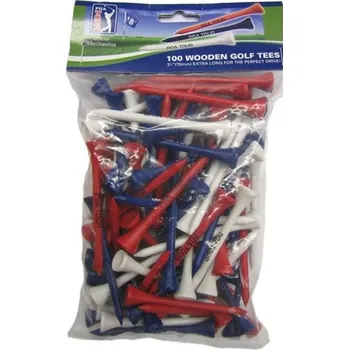 Golfová tyčka PGA TOUR týčka 100 x 7cm Wooden Golf Tees