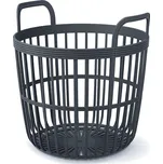 Koš s uchy ZOE BASCET antracit 36,4cm PPIKPIO370-S433