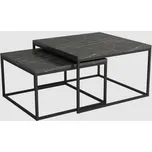 Wersal Konferenční stolky Gino 2 ks - tmavý mramor