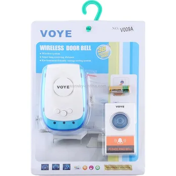 Domovní zvonek Bezdrátový zvonek na baterie (Bezdrátový zvonek na baterie VOYE Wireless door bell V009A )