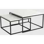 Wersal Konferenční stolky Gino 2 ks - světlý mramor