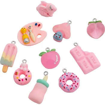 Dětské ozdoby 10 ks - růžové