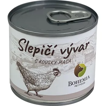 Krmivo pro psa Bohemia Pet Food BOHEMIA Slepičí vývar s kousky masa 140 ml Objem: 140 ml