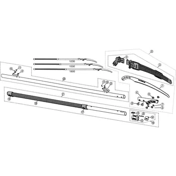 Ruční pilka Silky náhradní díly pro Zubat Varianta: 8 - šroub k uchycení hlavice