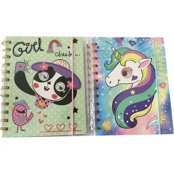 Zápisník Teddies Poznámkový notes s očima kroužkový linkovaný