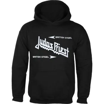 Pánské oblečení mikina s kapucí pánské Judas Priest - British Steel Logo - ROCK OFF - JPHOOD28MB