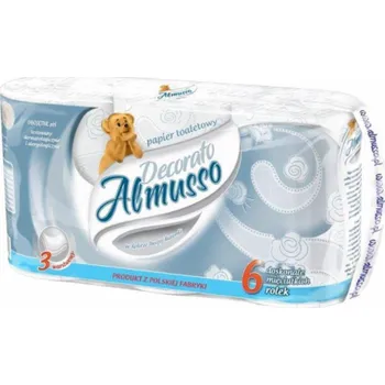 Toaletní papír Almusso Decor toaletní papír 3 vrstvy 6 ks.