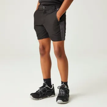 Chlapecké kraťasy Dětské kraťasy Regatta SORCER III černá/šedá 134-140