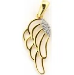 Zlatý přívěsek s kamenem ze žlutého zlata