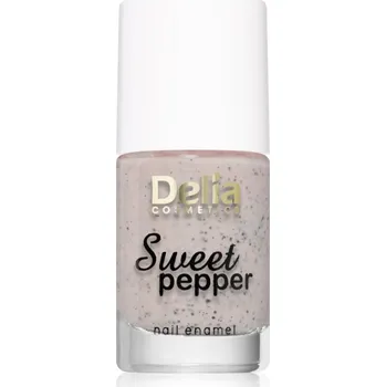 Přípravek na nehty Delia Cosmetics Sweet Pepper Black Particles lak na nehty odstín 02 Apricot 11 ml