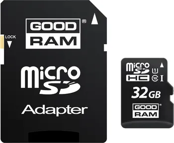 Paměťová karta Goodram MicroSDHC 32GB CL10 UHS1 + adap.