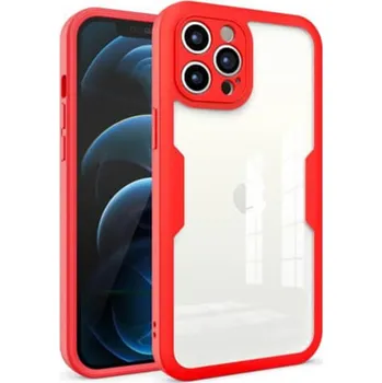 Pouzdro na mobilní telefon Ochranný 360° celotělový kryt pro Apple iPhone 15 - červený