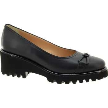 Dámské lodičky KELTON Dámské černé kožené lodičky AJ2222-NERO-245 Velikost 39