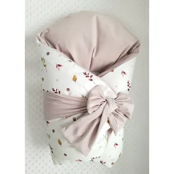 Zavinovačka Péřová zavinovačka - podzimní lístky s pudrovým velvetem