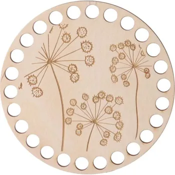 Podtácek Dřevěný podtácek k obháčkování - okolík Zvolte variantu: 12 cm