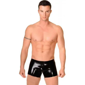 Boxerky Latexové boxerky trenýrky prádlo Černá XXL