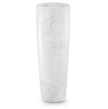 Smuteční dekorace Kamenná urna Mramor Duo - Bílá