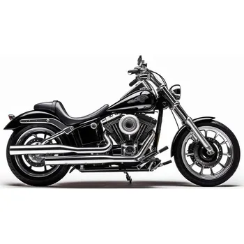 Jedlá dekorace na dort Jedlý papír motorka Harley 19,5cm