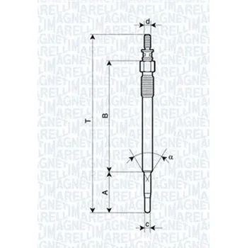 Zapalovací a žhavicí svíčka Žhavicí svíčka MAGNETI MARELLI UY1A