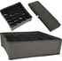 Organizér oblečení Organizér do zásuvky na ponožky KX4832 33,5 x 33,5 x 10 cm šedý