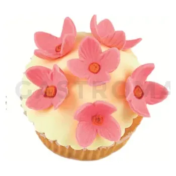 Kuchyňská sůl Oboustranná silikonová forma na cukrovou hmotu ve tvaru květů lilií - SLK810, 40 mm | SILIKOMART, SugarFlex