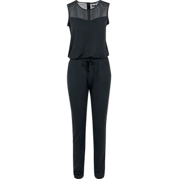 Dámský overall Overal z Urban Classics - Ladies Tech Mesh Long Jumpsuit - Ženy - černá
