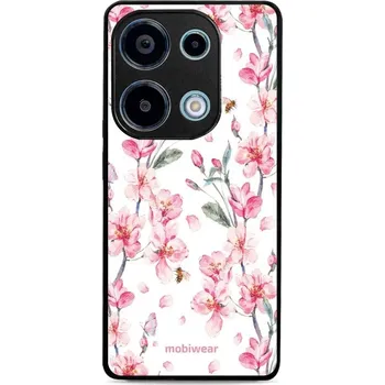 Pouzdro na mobilní telefon Lesklý kryt Mobiwear Glossy - Xiaomi Redmi Note 13 Pro 4G / Poco M6 Pro 4G - G033G - Růžové květy (Prémiové lesklé pouzdro, obal, kryt Mobiwear Glossy na mobil Xiaomi Redmi Note 13 Pro 4G / Poco M6 Pro 4G - G033G - Růžové květy, materiál Plast + TPU silik