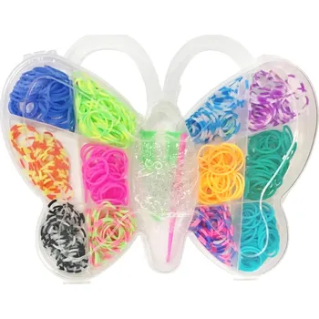 kreativní sada Alltoys Loom Band sada gumiček 500 ks motýl