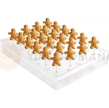 Čokoládová tyčinka Expositor pro dezerty na špejli a mini zmrzliny Espogel Up Mini, oranžový | SILIKOMART, Espositori