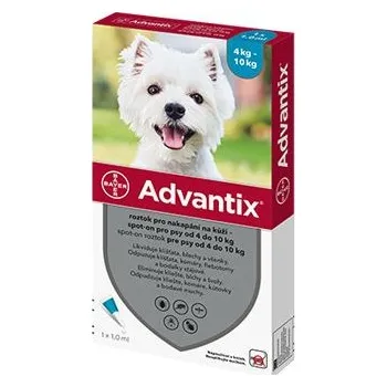 Antiparazitikum pro psa Advantix Spot On 1x1ml pro psy 4-10kg (1 pipeta)