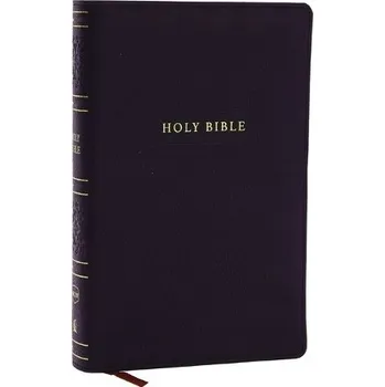 Cizojazyčná kniha NKJV Personal Size Large Print Bible with 43,000 Cross References, Black Leathersoft, Red Letter, Comfort Print - Thomas Nelson