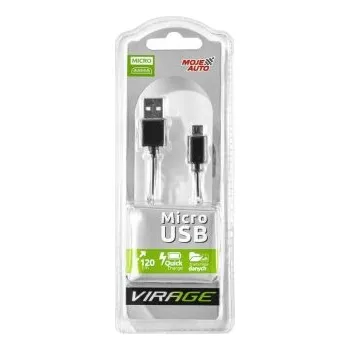 USB kabel - microUSB typ B 1,2 m, 93-012 MOJE AUTO, AMTRA, 93-102