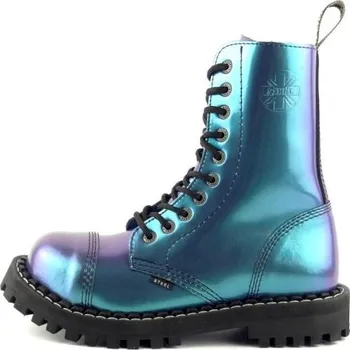 Těžké boty Steel boty 10 dírek 105/106/O/D15 D15 Metal Blue, velikost 45
