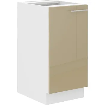 Kuchyňská skříňka LEMPERT Dolní skříňka LARY 5 (40 cm) - cappucino lesk