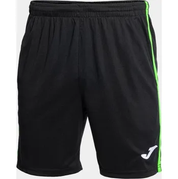 Chlapecké oblečení Pánské/Chlapecké sportovní šortky JOMA OPEN III BERMUDA BLACK FLUOR GREEN Velikost: XL, Barva: NEGRO-VERDE FLUOR