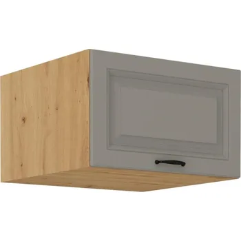 Kuchyňská skříňka LEMPERT Horní skříňka STELLA 53 (60 / 36 cm) claygrey / dub artisan