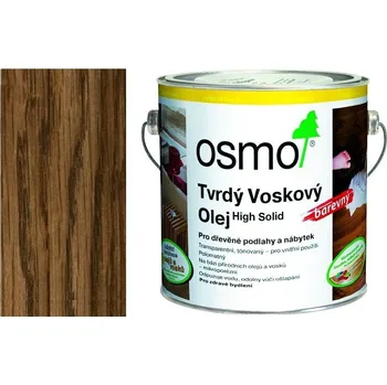 Olej na dřevo Osmo - tvrdý voskový olej barevný, hnědá zem 3073 - 750 ml