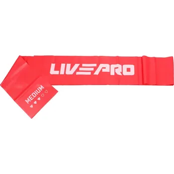 LIVEPRO Resistance LP8413 posilovací guma 200 x 15 cm - červená