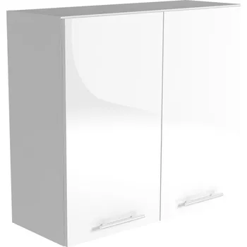 Nábytek HALMAR Horní skříňka VERONA 23 (80 x 72 cm) bílý lesk