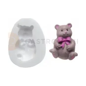 Kuchyňská sůl Silikonová forma na cukorovou hmotu ve tvaru medvídka - SLK027, 50x40 mm | SILIKOMART, SugarFlex