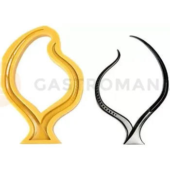 Čokoládová tyčinka Silikonová forma na cukrovou hmotu nebo čokoládu ve tvaru otevřeného rámečku - 200x23x300 mm | SILIKOMART, SugarFlex Gold