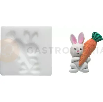 Kuchyňská sůl Silikonová forma na cukrovou hmotu ve tvaru králíka s mrkvičkou - SLK226 | SILIKOMART, SugarFlex