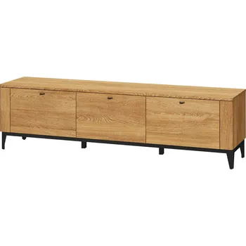 Televizní stolek RTV stolek zlatý dub/černá mat PORTO 25