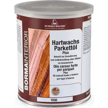 Olej na dřevo HARDWAX PARKETT OIL - Borma Wachs- bezbarvý tvrdý voskový olej na parkety - 20