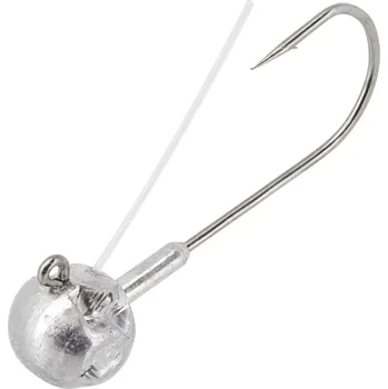 CAPERLAN Jigová hlava na rybolov na nástrahu Round Jig Head 15 g 4 ks ŠEDÁ